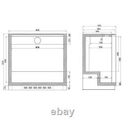 New Sliding Door Under Counter Man Cave Home Bottle Cooler Pub Bar Beer Fridge