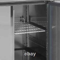 New Tefcold Gc73 Stainless Steel Gastronorm Refrigerator Prep Counter 3 Door