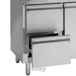 New Tefcold Gc73 Stainless Steel Gastronorm Refrigerator Prep Counter 3 Door