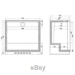 New Undercounter Sliding Door Bottle Cooler Pub Beer Fridge + Next Day Delivery