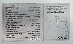 New World NW LAR50 Undercounter white larder fridge -FREE local Delivery