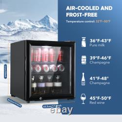OYAJIA Under Counter Drinks Fridge 70L Beer / Wine Cooler With Glass Yjbppssohev