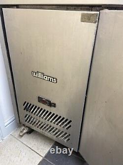 Original Williams 2 Door Commercial Under Counter fridge, Stainless Steel