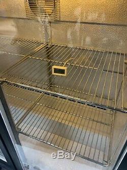 Osborne Double Glass Door Drinks Bottle Display Fridge Chiller Under Counter