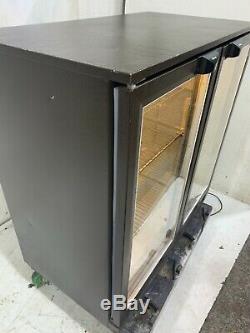 Osborne Double Glass Door Drinks Bottle Display Fridge Chiller Under Counter