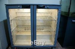 Osborne Undercounter double-glass door drinks display Can fridge 2500 2.4kw Bar