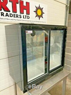 Polar Bottle Fridge Double Glass Door Display Undercounter Chiller Cooler £225+V