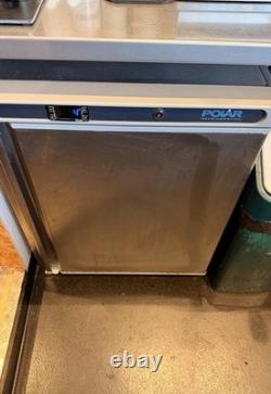 Polar CD080 Commercial Undercounter Fridge Stainless Steel 150L Capacity