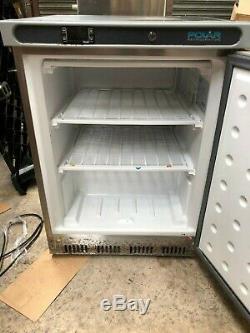 Polar CD081 Stainless Steel Under Counter Freezer 140Ltr