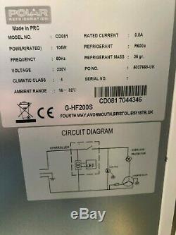 Polar CD081 Stainless Steel Under Counter Freezer 140Ltr