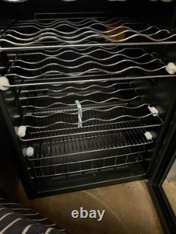 Polar CE204 48 Bottle Wine Cooler Fridge Under Counter Black Glass Door