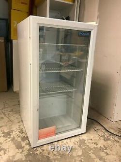 Polar CF750 Under Counter Display Fridge White 88 Ltr Glass Door Drink Cooler