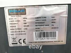 Polar C-Series CF750 Under Counter Display Fridge White 88L Glass Door Cooler