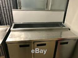 Polar G607 Stainless Steel Under Counter Triple Door Fridge With Castors 429