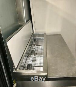 Polar G607 Stainless Steel Under Counter Triple Door Fridge With Castors 429