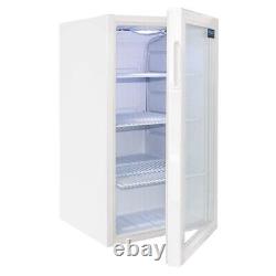 Polar Under Counter Display Fridge in White Finish with 1 Door Painted Steel