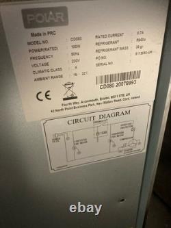 Polar undercounter fridge