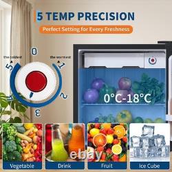 Portable Mini Fridge 45L Under Counter Fridge With 5 Level Adjustable Thermostat