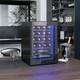 Quiet Freestanding Wine Fridge, 20 Bottle Under Counter Wine Cooler Fridge
