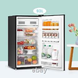 RCD93BL2(E) under Counter Fridge, 93L Small Fridge with Cooler Box, Interior Lig