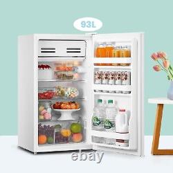 RCD93WH2E Under Counter Fridge, 93L Small Fridge with Cooler Box, Light