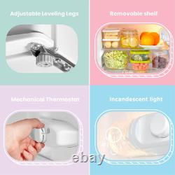 RCT87WH2(E) 87L under Counter Fridge Freezer, Interior Light, Adjustable Shelves