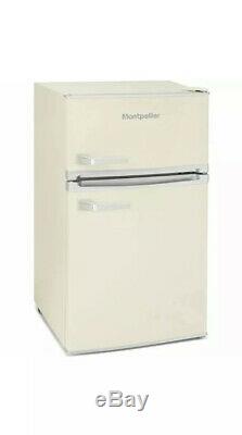 RETRO MONTPELLIER MAB2031C Undercounter Fridge Freezer Cream Ice Box A+ Beige 90