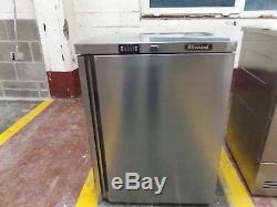 Refurbished blizzard under counter fridge s/steel with warranty