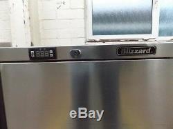 Refurbished blizzard under counter fridge s/steel with warranty