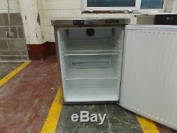 Refurbished blizzard under counter fridge s/steel with warranty