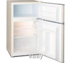 Retro Fridge Freezer Undercounter Double Door Dorm Office Refrigerator Cream