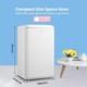 Retro Look Undercounter Fridge Comfee' Rcd93wh2ukrt White With Small Ice Box