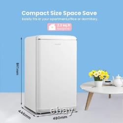 Retro Look Undercounter Fridge COMFEE' RCD93WH2UKRT White with Small Ice Box