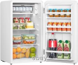 Retro Look Undercounter Fridge COMFEE' RCD93WH2UKRT White with Small Ice Box