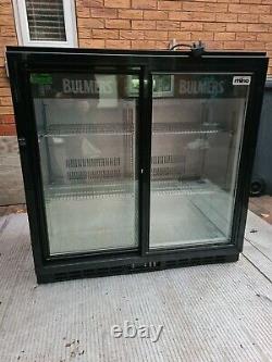 Rhino 2 Sliding Door Under Counter Man Cave Bulmers Bottle Cooler Fridge