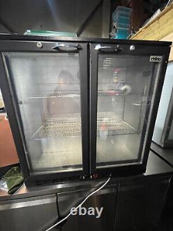 Rhino Commercial Double Door Under Counter Fridge-chiller/bar Cooler-used