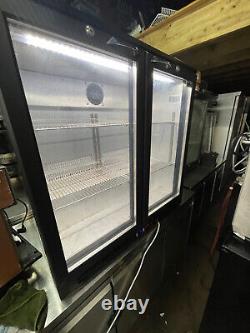 Rhino Commercial Double Door Under Counter Fridge-chiller/bar Cooler-used