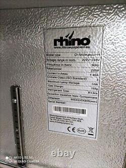 Rhino under counter commercial double door glass fridge bottle cooler