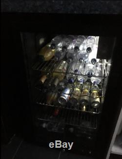 Royal Fridge Mini Bar Beer Bottle Drinks Cooler Refrigerator Glass Door 85L A+