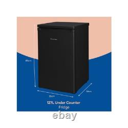 Russell Hobbs 127 Litre Freestanding Under Counter Fridge Black RH85UCLF552E1B