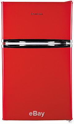 Russell Hobbs RHUCFF50R 50cm Wide Red Under Counter Fridge Freezer, Grade A