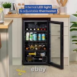 Russell Hobbs Under Counter Drinks Can Fridge 93 L Wine Cooler RH48BC101B New