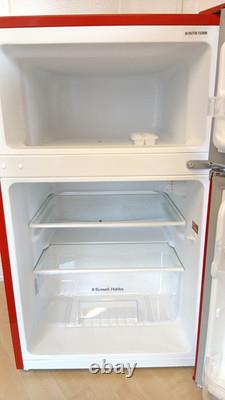 Russell Hobbs Under Counter Fridge Freezer 90L RHUCFF50 Red. Reversable Door