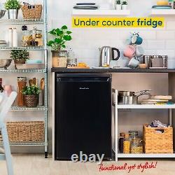 Russell Hobbs Undercounter Fridge 127L Freestanding Black Larder RH85UCLF552E1B