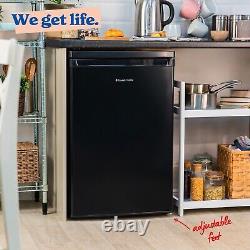 Russell Hobbs Undercounter Fridge 127L Freestanding Black Larder RH85UCLF552E1B