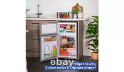 Russell Hobbs Undercounter Fridge Freezer Stainless Steel 85L RH85UCFF482E1SS