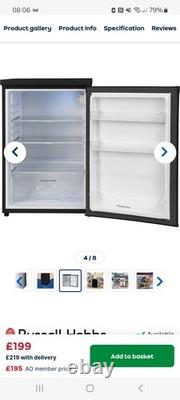 Russell hobbs, under counter fridge- black