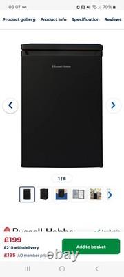 Russell hobbs, under counter fridge- black