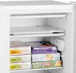 SFR44WE 83L White Freestanding under Counter Fridge with Ice Box, 2 Glass Shelve