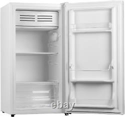 SFR44WE 83L White Freestanding under Counter Fridge with Ice Box, 2 Glass Shelve